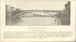 47 VILLENEUVE-SUR-LOT LE PONT IMAGE 1927 - Imagen 1 de 1