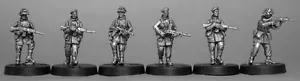 TQD MF2A 20 mm Diecast Infantería Británica (era de las Malvinas) con boinas. - Imagen 1 de 2