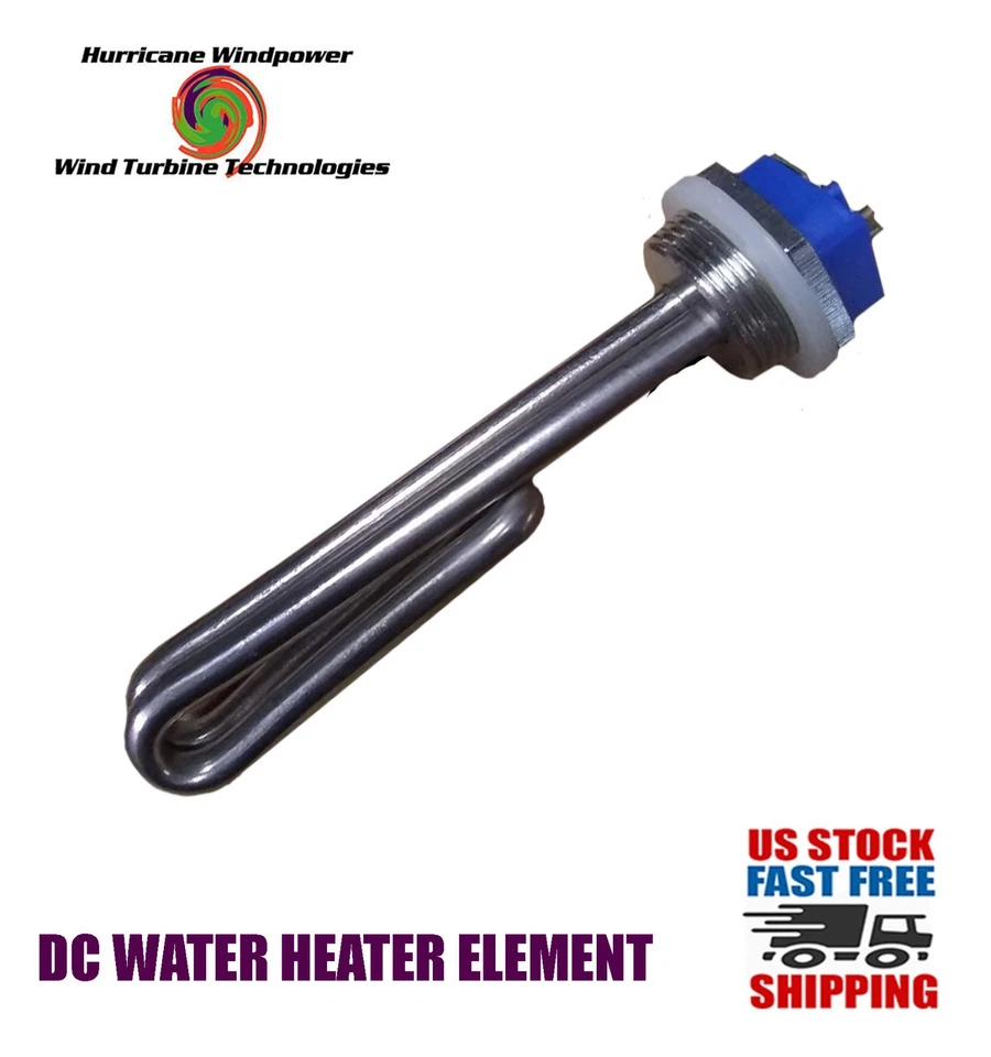HURRICANE WIND POWER DC Water Heater Element 12 Volt 65 Watt for Wind Generator Turbine Solar Energy