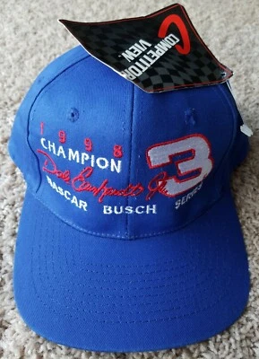 Gorra de colección 1998 NASCAR Busch Series Champion Racing 3 Dale Earnhardt Jr 8 Foto 1 de 4