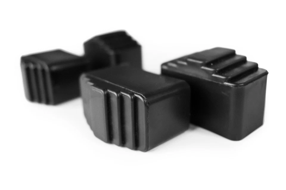 DRABEST NON-SLIP FEET FOR ALD LADDERS 2x(33x20mm) + 2x(40x20mm) - BLACK