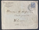 1920 British Levant PO Constantinople Commercial Cover To Weimar Germany