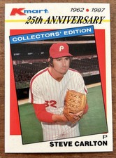 Steve Carlton 1987 Topps Kmart #15 HOF Philadelphia Phillies MLB 
