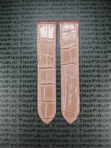 New 23mm Pearl Pink Leather Strap Watch Band Large Cartier Santos 100 XL - Picture 1 of 5