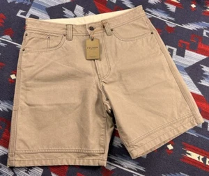 CC FILSON DRY TIN CLOTH 5 Pocket SHORTS Gray Gravel Taupe 34 NWT - Picture 1 of 10