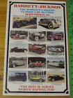 1982 Barrett Jackson Auction Catalog Poster Brochure, Classic Cars Cord McFarlan