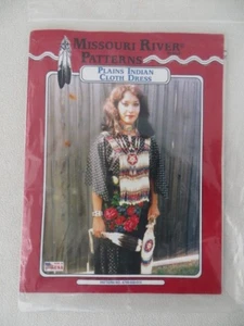 Missouri River Plains Indian Comanche & Sioux Women's Cloth Dress Sewing Pattern - Picture 1 of 2