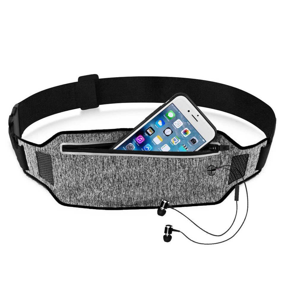 Waterproof Running Belt Bum Waist Pouch Fanny Pack Sport Camping Hiking Zip Bags - Image 1 of 1