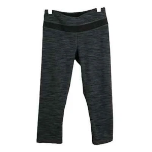 Lucy Damen Leggings S Capri beheizt grau schwarz dünnes Bein mittlerer Anstieg zum Anziehen - Bild 1 von 8