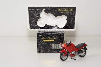 A93 1:24 MINICHAMPS CYCLE LINE BMW R 1100 RS R1100 RS MOTOR BIKE RED MIB - Immagine 1 di 4