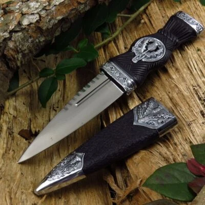 NUEVO Daga Escocesa Sgian Dubh Pequeño Cuchillo Dirk Hoja de Acero Inoxidable 7" en General Foto 1 de 4