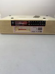GE Spacemarker AM/FM Stero Radio With Cassette Player And Digital Clock - Picture 1 of 12