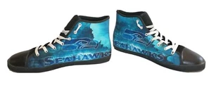 Scarpe alte NFL Seattle Seahawks da uomo 11 Soyoto sneakers All Star alte NUOVE - Foto 1 di 13