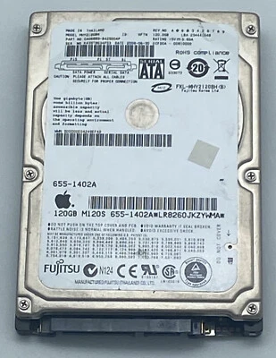 Fujitsu Apple MJA2160BH HDD 160Gb PN-CA07083-B63200AP ID HTTN Tested! SATA HDD! - Image 1 of 2