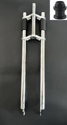 26"x3.5 Triple Tree BICYCLE Fork 1" Threaded Non-Suspension Bike Fork & Headset - Image 1 of 4