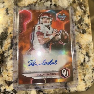 2023 Bowman Best U. DILLON GABRIEL Best Of 2023 ORANGE AUTO 04/25 🔥 #1 ranked - Picture 1 of 5