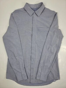 Lululemon Commission Langarm Button Down Qwick Oxford Hemd Herren Small - Bild 1 von 13