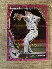 2021 Panini Prizm Draft Picks - Pink Velocity Prizm #PDP24 Ryan Cusick (RC)