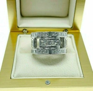 6.00 Carats t.w. Diamond Eternity Anniversary Ring 14K Gold G Color Diamonds - Picture 1 of 7