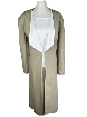 BEN MARC INT 3PC Verde Claro Blanco Poliéster Forrado Falda Traje Top Talla 22 Foto 1 de 4