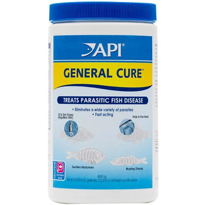API General Cure 850 gram Jar Powdered Medication for Freshwater and Marine Fish - Image 1 of 2