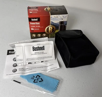 Bushnell Powerview 10x25 Binoculars Model 13-2516 Excellent Condition 💥 - Image 1 of 4