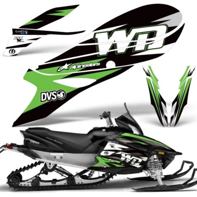 Snowmobile Graphic Decals Stickers For Yamaha Apex 2011-2018 WD G - Image 1 of 4