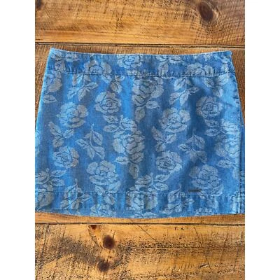 NUEVO CON ETIQUETAS Minifalda Mujer Abercrombie & Fitch Denim Floral Brillante Talla 6 Foto 1 de 4