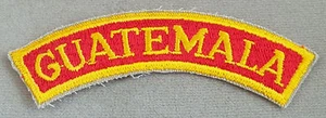 Guatemala Stoff Schnittkante Patch Lasche/Schulter Abzeichen - Bild 1 von 2