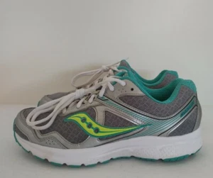 Saucony Grid Cohesion 10 S15333-1 Women's Running Shoes Silver/Teal Size 8 - Picture 1 of 11