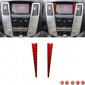 For LEXUS RX330 2004-2006 350 2006-2009 Red Carbon Fiber Navigation System Trim - Picture 1 of 12