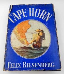 VINTAGE 1940 CAPE HORN HARDCOVER BOOK BY FELIX RIESENBERG DODD, MEAD & COMPANY - Imagen 1 de 12