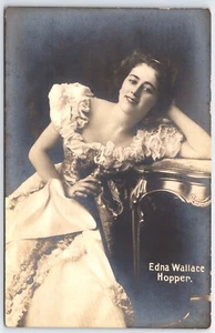 Edna Wallace Hopper - Actress Real Photo E Frey & Co Theatrical Postcard - Picture 1 of 2