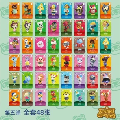 Tarjeta Amiibo AAA 401-448 Animal Crossing 5 New Horizons NS Switch 3DS Tarjeta de Juego K
