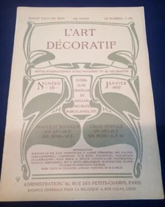 L'Art décoratif - 2e Année - N.16 - Janvier 1900 Walton Zuloaga Aubert - Picture 1 of 4