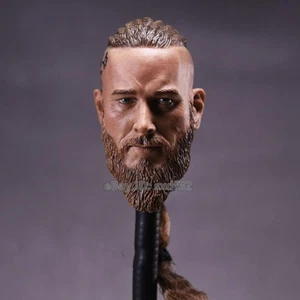 1:6 Head Sculpt Ancient Barbarian Vikings PVC For 12'' Male HT Figure Body Toys - Picture 1 of 5