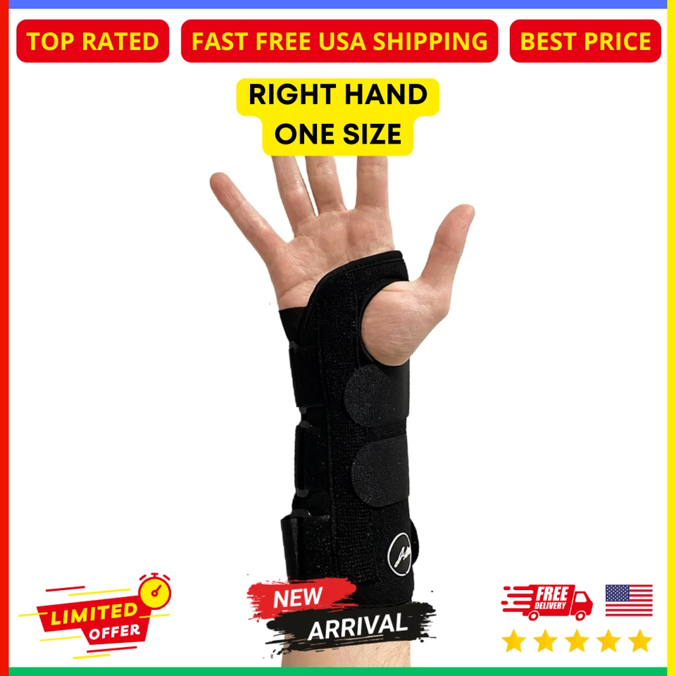 Doctor Developed Wrist Supports/Wrist Brace Relief Carpal Tunnel RIGHT ONE SIZE - Image 1 of 4