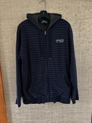 Sudadera con Capucha Forrada Tri-Mountain Mackinac Island Sudadera con Cremallera Para Hombre’s L Grande Y2K Foto 1 de 3