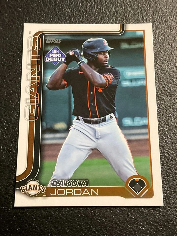 2025 Topps Pro Debut Baseball PD-146 Dakota Jordan, San Jose Giants - Image 1 of 1