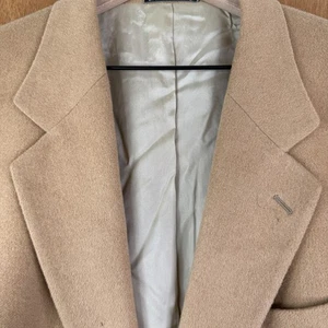 Valentino Blazer Mens 44L Brown Camel Hair 2 Button Sport Coat Jacket Italy Made - Picture 1 of 14