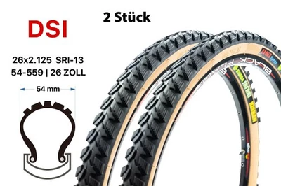 2 Stück 26 Zoll Fahrrad Reifen 54-559 MTB Decke 26x2.125 Retro Vintage tire - Bild 1 von 4