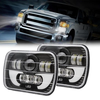 Faro LED ojo de ángel haz alto bajo para Mazda B2200 B2600 RX-7 5x7" 7X6" H6052 Foto 1 de 4