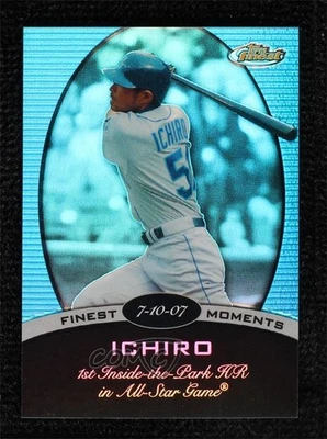 2008 Topps Finest Moments Blue Refractor 289/299 Ichiro Suzuki #FM-IS HOF - Image 1 of 3