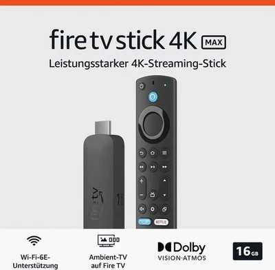 Amazon Fire TV Stick 4K Max - Streaming über Wi-Fi 6E, Ambient-TV NEU/OVP ✅ - Bild 1 von 3