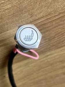 R9 Sport Mobility Scooter Tiller Heated Seat Button Sliver - Picture 1 of 9