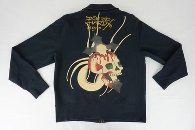Y2K Ed Hardy men's full zip skull jacket tagged medium street wear fashion - Image 1 of 4