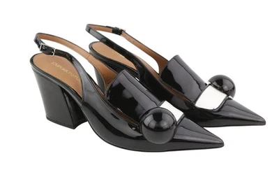 EMPORIO ARMANI X3F134 Mujer Tacones EU37 Negro Charol Punta Hebilla I Foto 1 de 4