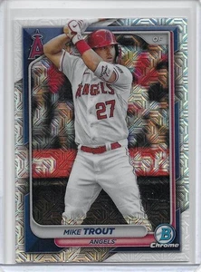 2024 Bowman Chrome Mojo Refractors #19 Mike Trout Los Angeles Angels - Picture 1 of 2