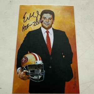 Edward J. Debartolo Jr. San Francisco 49ers signierte HOF Goal Line Kunstkarte GLAC - Bild 1 von 5