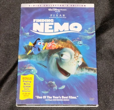 Disney Pixar Finding Nemo DVD, New And Sealed W/ Bonus Nemo Game CD-ROM Attached - Image 1 of 4